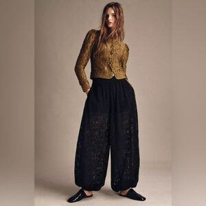 ZARA ZW COLLECTION LACE BALLOON PANTS
